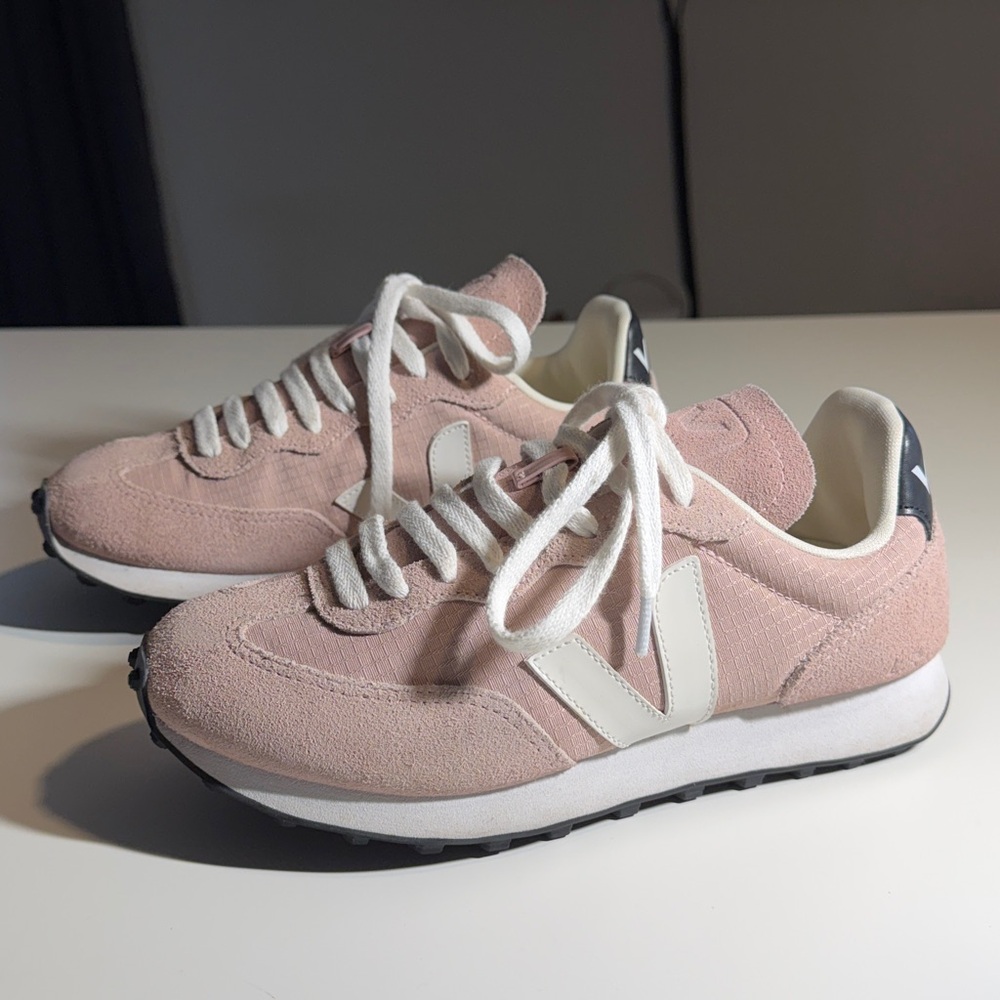 Veja Women's Rio Branco Ripstop Babe White Sneakers in Size 6 - Picture 5 of 10